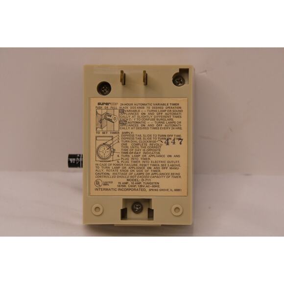 Vintage Intermatic Super Cop 24 Hour Automatic Variable Timer Security NIP! - Picture 8 of 8